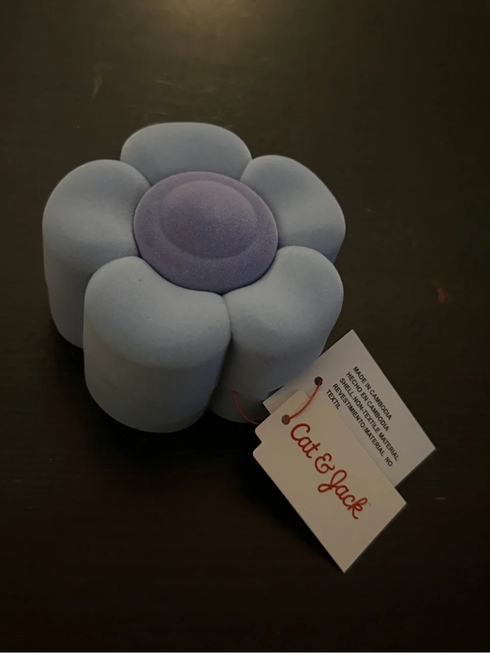 Cat & Jack Flower Jewelry Box - Light Blue and Lavender Center